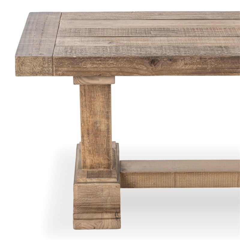 Pemberly Row Modern Transitional Reclaimed Pine Wood 71