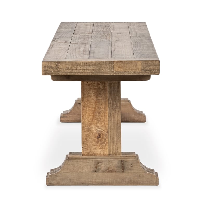 Pemberly Row Modern Transitional Reclaimed Pine Wood 71