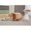 Pemberly Row Kids Lion Animal Storage Ottoman Stool-Furniture for all rooms