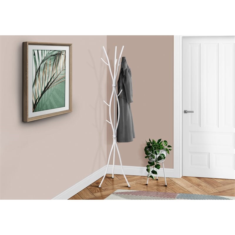 Pemberly Row Coat Rack Hall Tree 11 Hooks Entryway 74