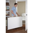 Pemberly Row 8' x 30'' Fold-in-Half Blow Molded Folding Table in White