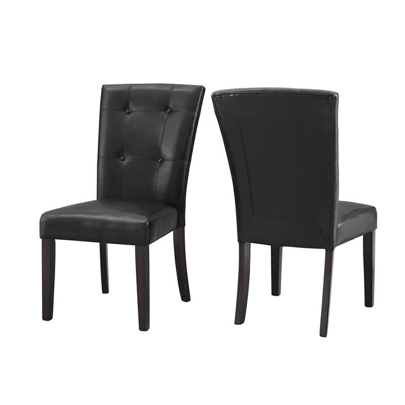 Pemberly Row 7-Piece Rectangle Dining Set White Marble Top and Black Side Chairs
