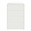 Pemberly Row 36-in Wide 4 Drawer Metal Lateral Filing Cabinet White