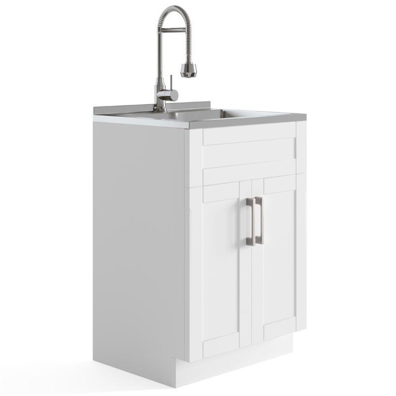 Pemberly Row Contemporary Engineered Wood 24
