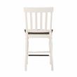 Pemberly Row Two-Tone Ivory and Dark Oak 5-Piece Counter Height Set