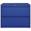 Pemberly Row 36-in Wide 2 Drawer Metal Lateral Filing Cabinet Classic Blue