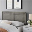 Pemberly Row Twin Modern Rubberwood and MDF Headboard in Gray