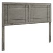 Pemberly Row Twin Modern Rubberwood and MDF Headboard in Gray
