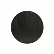Pemberly Row Traditional Rubber Wood Dining Table in Black Finish