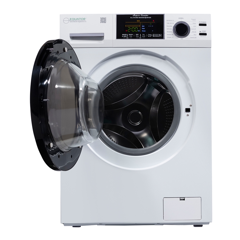 Pemberly Row CONVERTIBLE Washer-Dryer 18lb/1.9cf SANITIZE ALLERGEN Cycle 1400RPM