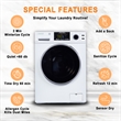 Pemberly Row CONVERTIBLE Washer-Dryer 18lb/1.9cf SANITIZE ALLERGEN Cycle 1400RPM