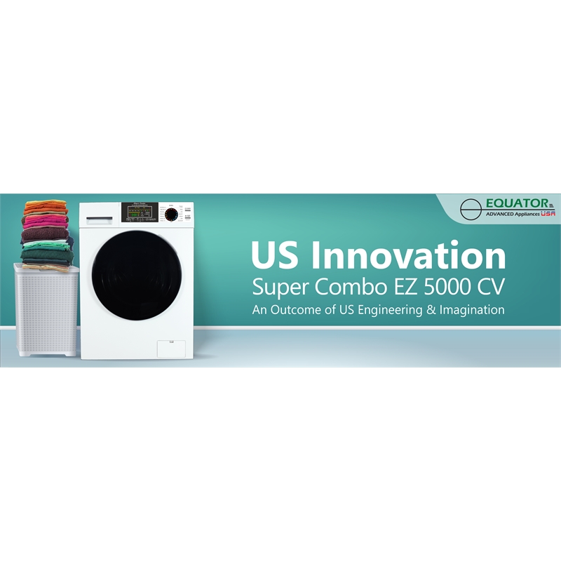 Pemberly Row CONVERTIBLE Washer-Dryer 18lb/1.9cf SANITIZE ALLERGEN Cycle 1400RPM
