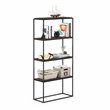 Pemberly Row Engineered Wood 2-Tier Wide Stackable Shelf in Columbia Walnut
