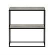 Pemberly Row Engineered Wood 2-Tier Wide Stackable Shelf in French Oak Gray