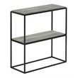 Pemberly Row Engineered Wood 2-Tier Wide Stackable Shelf in French Oak Gray