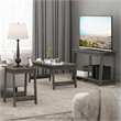 Pemberly Row Engineered Wood Coffee Table in French Oak Gray