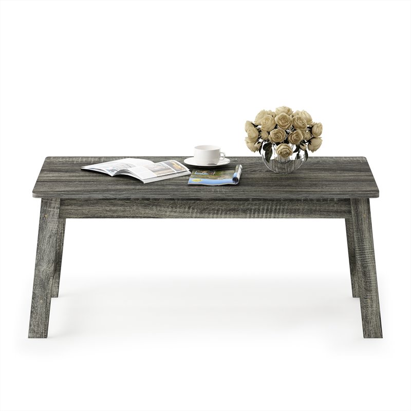Pemberly Row Engineered Wood Coffee Table in French Oak Gray