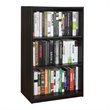 Pemberly Row Wood 3-Tier Adjustable Shelf Bookcase in Espresso