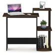 Pemberly Row Efficient Wood Home Laptop/Notebook/Computer Desk in Walnut/Brown