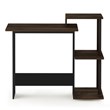 Pemberly Row Efficient Wood Home Laptop/Notebook/Computer Desk in Walnut/Brown