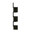 Pemberly Row Wood 5-Tier Wall Mount Floating Radial Corner Shelf in Espresso