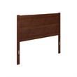 Pemberly Row Solid Wood Queen Size Mid-Century Headboard in Walnut
