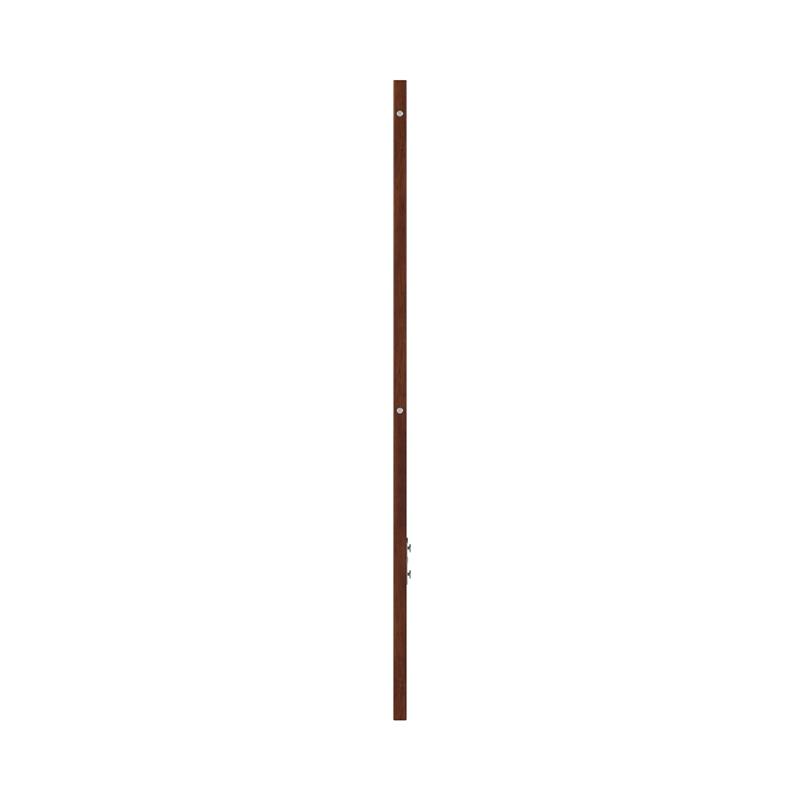 Pemberly Row Solid Wood Queen Size Mid-Century Headboard in Walnut