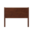 Pemberly Row Solid Wood Queen Size Mid-Century Headboard in Walnut