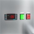 Pemberly Row Steel Freezer w/ Reach-In Self-Close Glass Doors in Silver