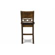 Pemberly Row Contemporary Solid Wood Counter Table w/ 2 Chairs in Brown