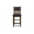 Pemberly Row Contemporary Solid Wood Counter Table w/ 2 Chairs in Brown