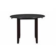 Pemberly Row Solid Wood Dining Drop Leaf Table w/ 2 Chairs in Ebony