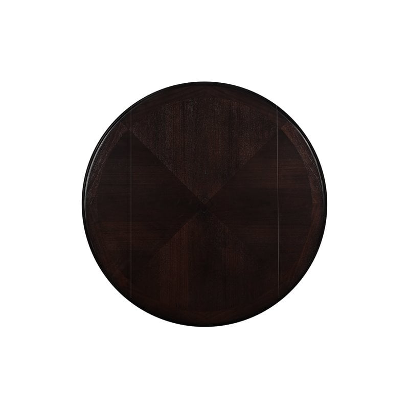 Pemberly Row Solid Wood Dining Drop Leaf Table w/ 2 Chairs in Ebony
