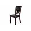 Pemberly Row Solid Wood Dining Drop Leaf Table w/ 2 Chairs in Ebony