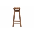 Pemberly Row Backless Wood Counter Stools-Set of 2-Barnwood Wire-Brush