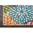 Pemberly Row 8' Runner Green Fabric Tropical Area Rug (8' Runner)