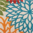 Pemberly Row 8' Runner Green Fabric Tropical Area Rug (8' Runner)
