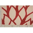 Pemberly Row 4' x 6' Green Fabric Tropical Area Rug (4' x 6')