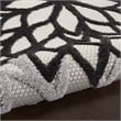 Pemberly Row 6' Runner Black White Fabric Tropical Area Rug (6' Runner)