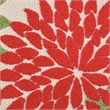 Pemberly Row 4' x Round Green Fabric Tropical Area Rug (4' Round)