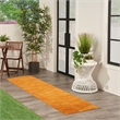Pemberly Row Contemporary 2' x 6' Sunburst Outdoor Indoor/Outdoor Rug