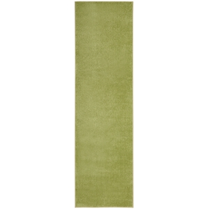 Pemberly Row Contemporary 2'2&quot x 10' Green Outdoor Indoor/Outdoor Rug
