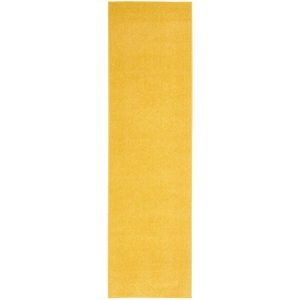 Pemberly Row Contemporary 2'2&quot x 10' Yellow Outdoor Indoor/Outdoor Rug