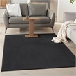 Pemberly Row Contemporary 4' x 6' Black Outdoor Indoor/Outdoor Rug
