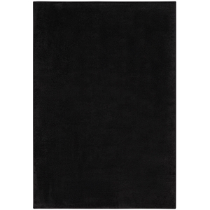 Pemberly Row Contemporary 4' x 6' Black Outdoor Indoor/Outdoor Rug