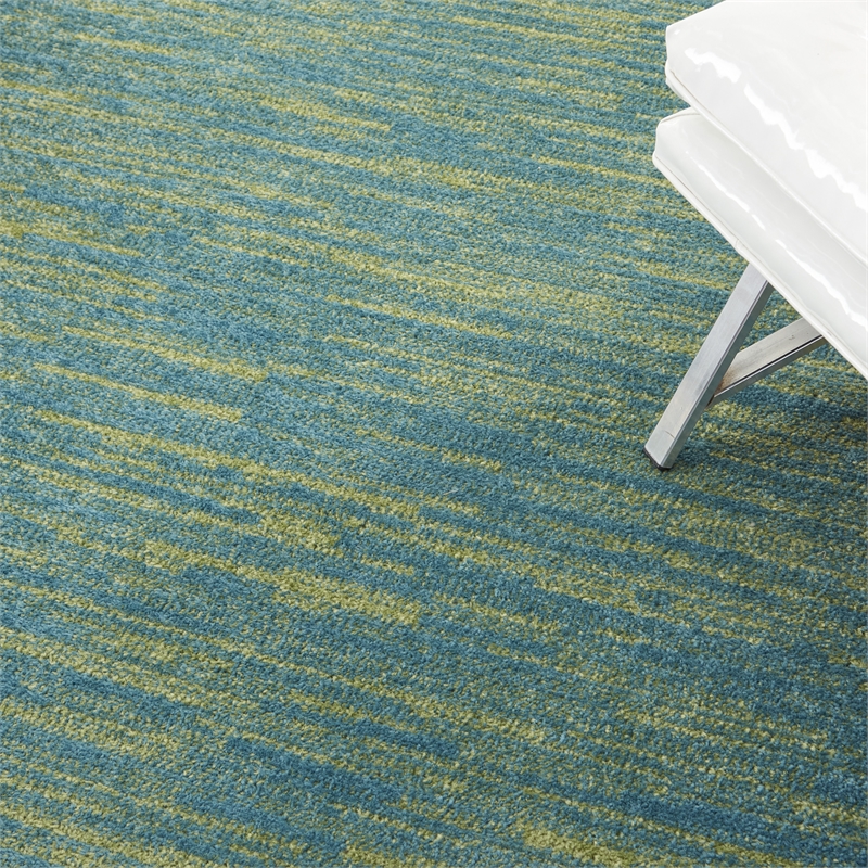 Pemberly Row 6' x 9' Blue Green Outdoor Indoor/Outdoor Rug Polypropylene