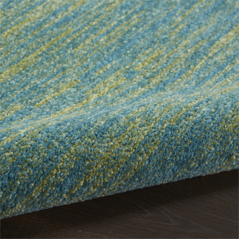 Pemberly Row 6' x 9' Blue Green Outdoor Indoor/Outdoor Rug Polypropylene