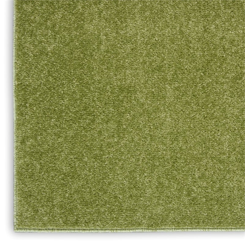 Pemberly Row Contemporary 3' x 5' Green Outdoor Indoor/Outdoor Rug