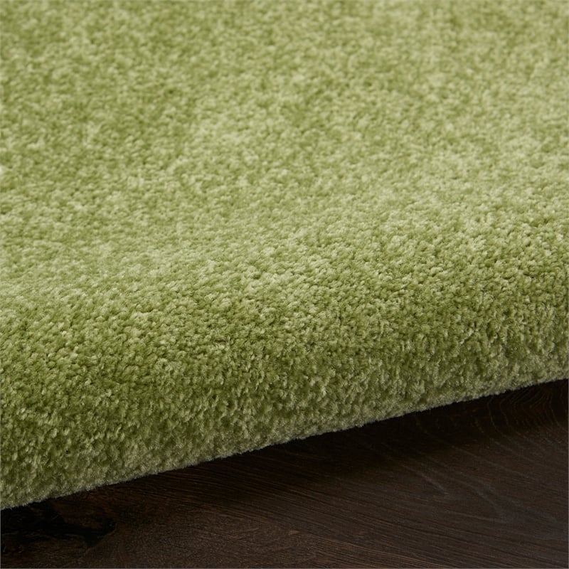 Pemberly Row Contemporary 3' x 5' Green Outdoor Indoor/Outdoor Rug