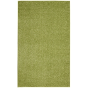 Pemberly Row Contemporary 3' x 5' Green Outdoor Indoor/Outdoor Rug
